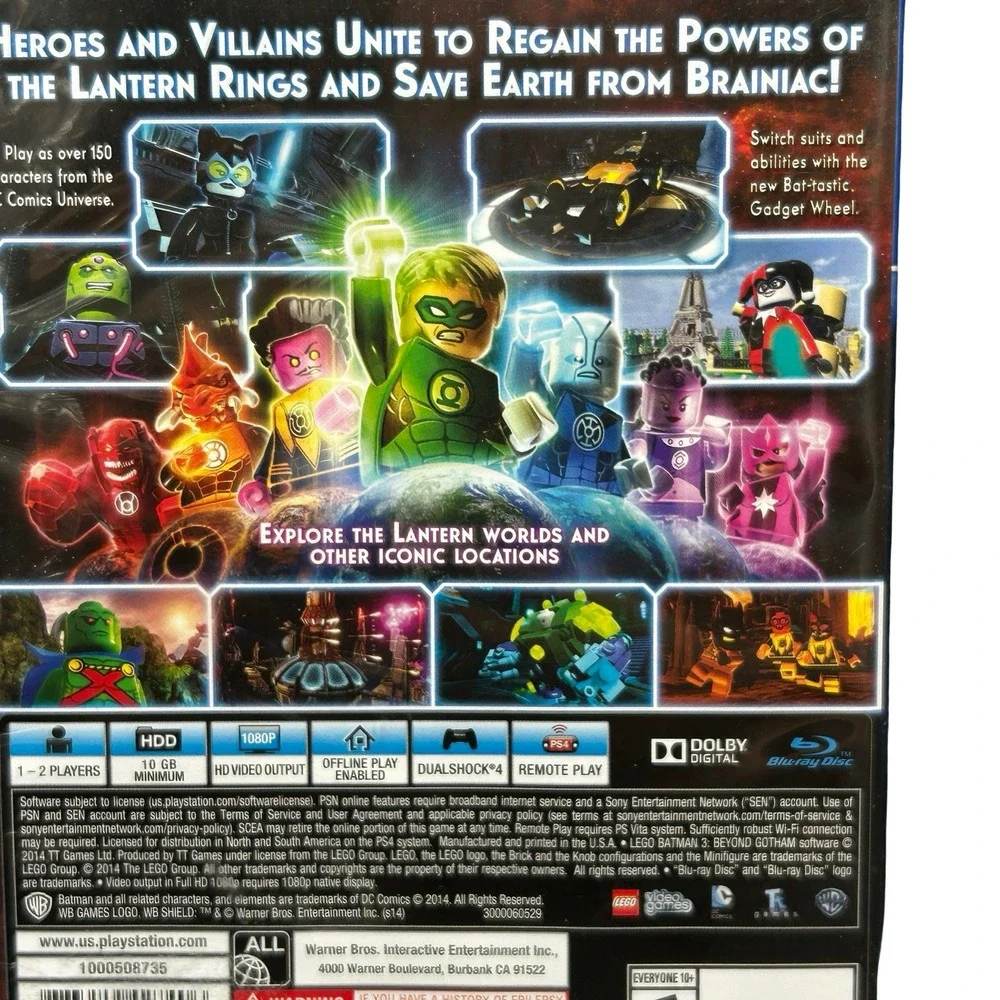 LEGO Batman 3 Beyond Gotham Sony PlayStation 4 PS4 Action Adventure Game CIB